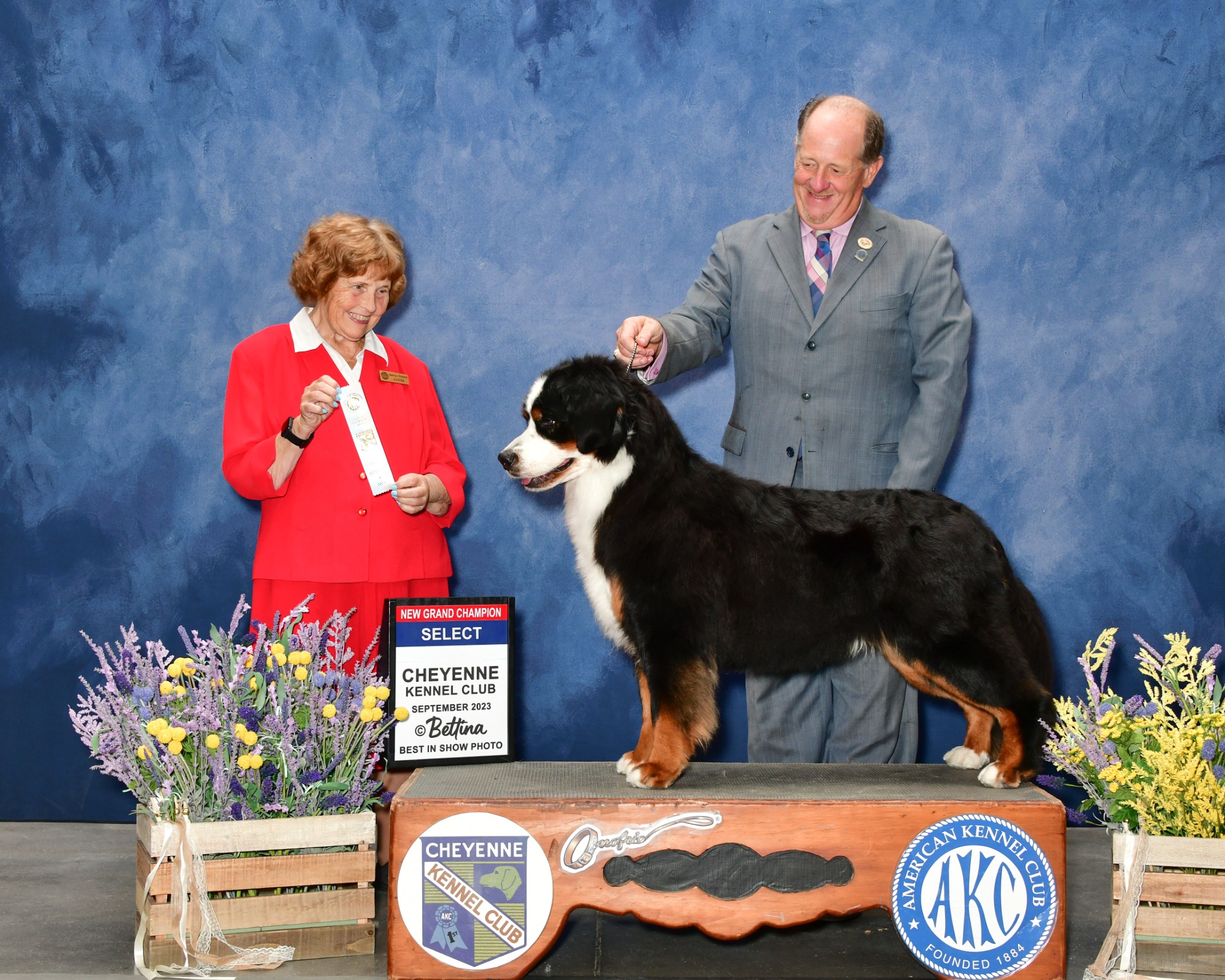 Zara posed for her New Grand Champion show photograph